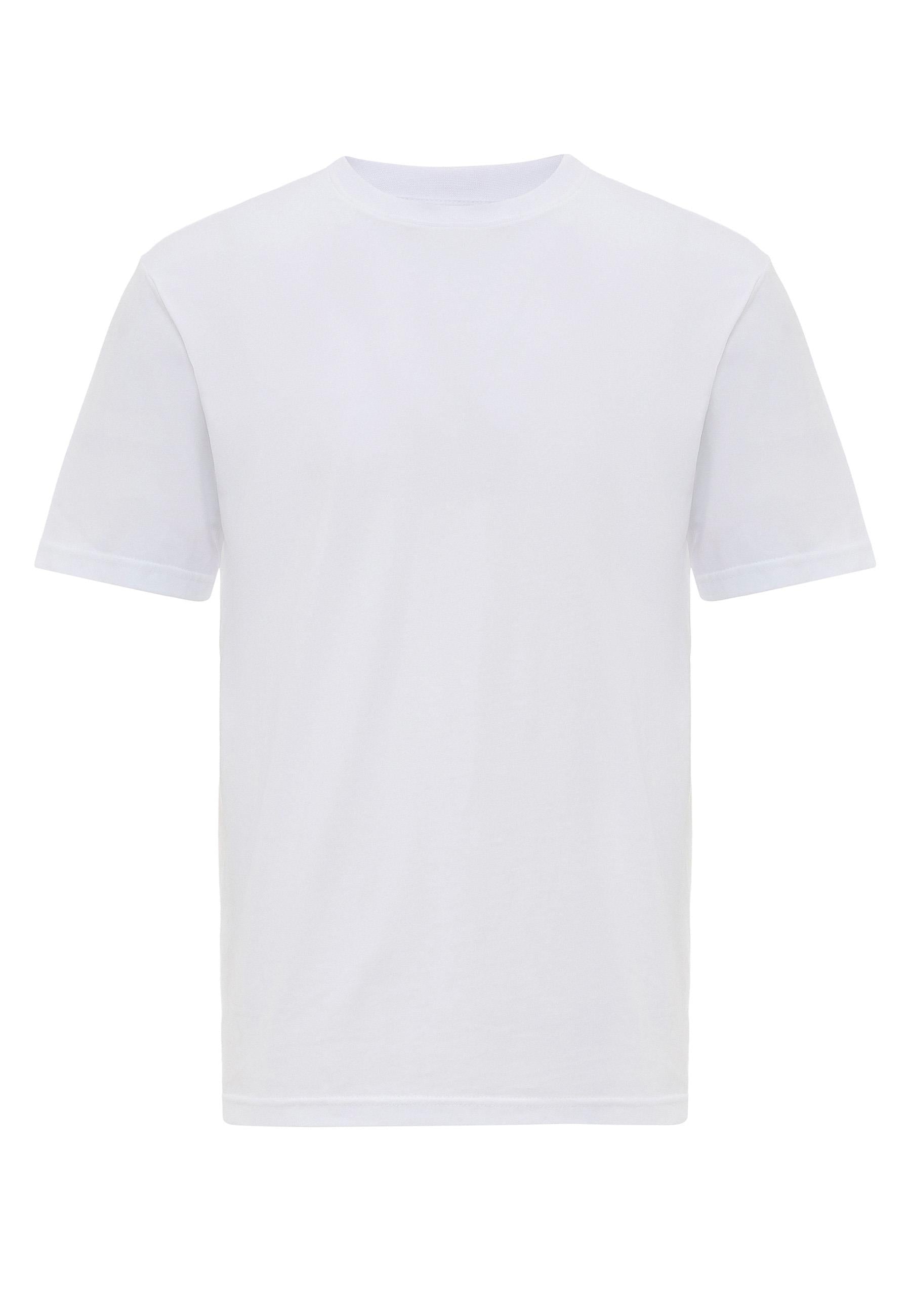 Camiseta basica de hombre blanca con cuello redondo Wessi