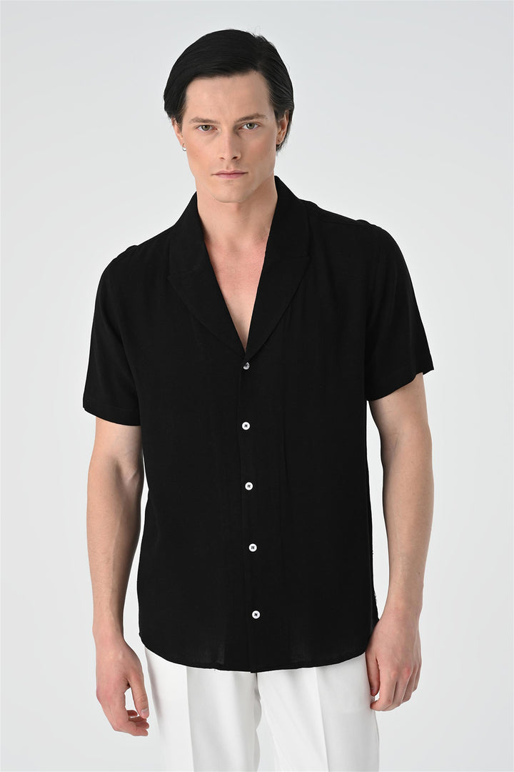 Camisa de hombre con cuello de chaqueta - Wessi