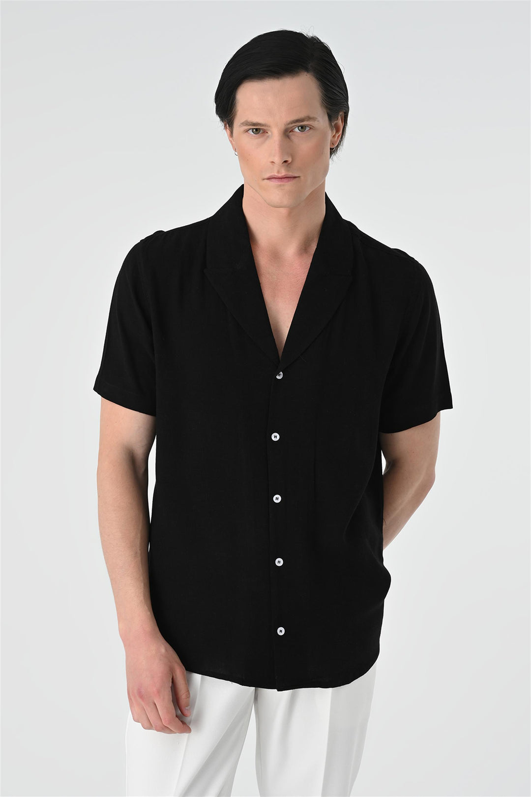 Camisa de hombre con cuello de chaqueta - Wessi