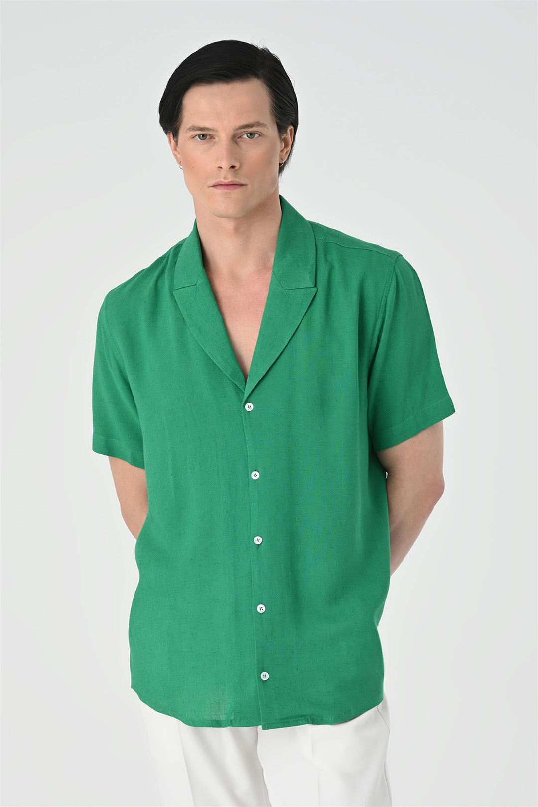 Camisa de hombre con cuello de chaqueta - Wessi