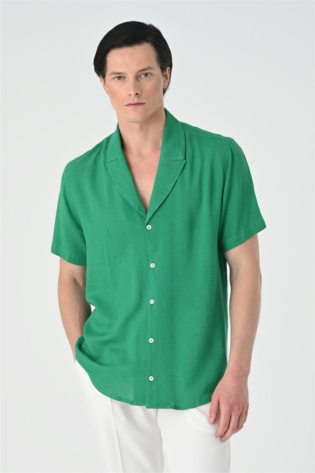 Camisa de hombre con cuello de chaqueta - Wessi