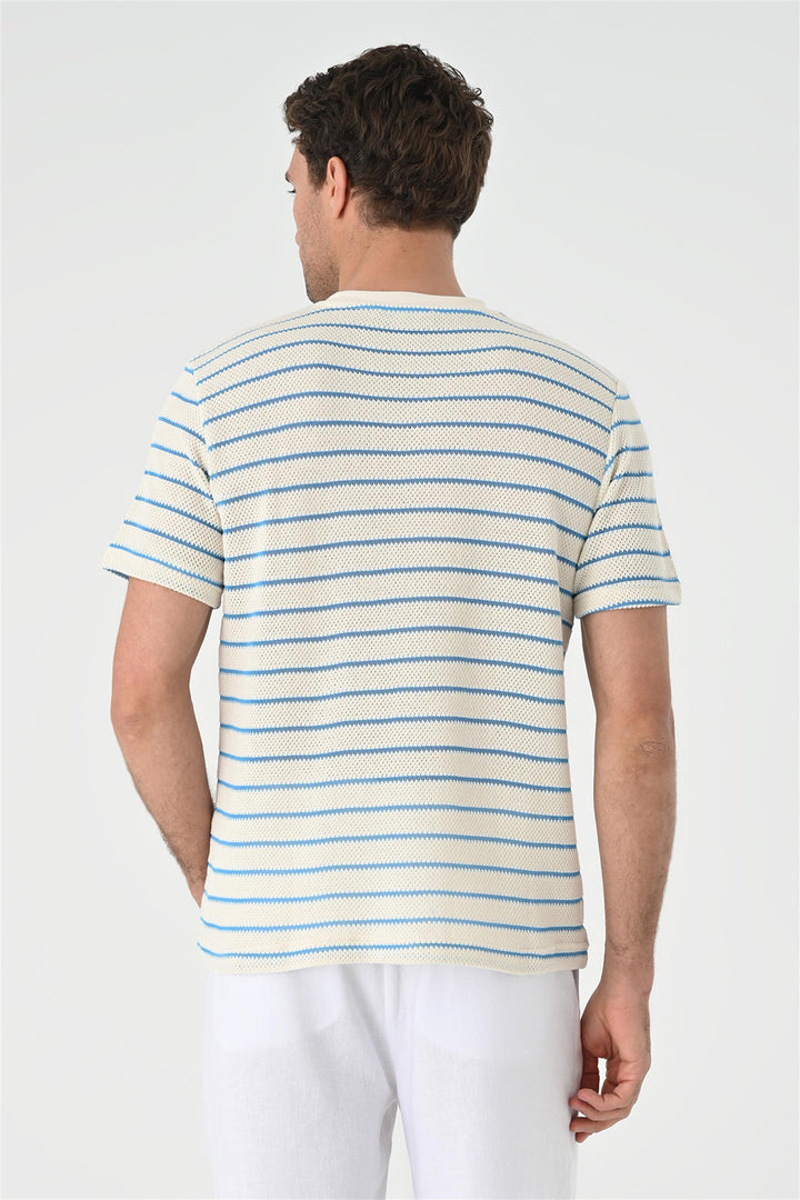 Camiseta de punto Sax de rayas para hombre - Wessi