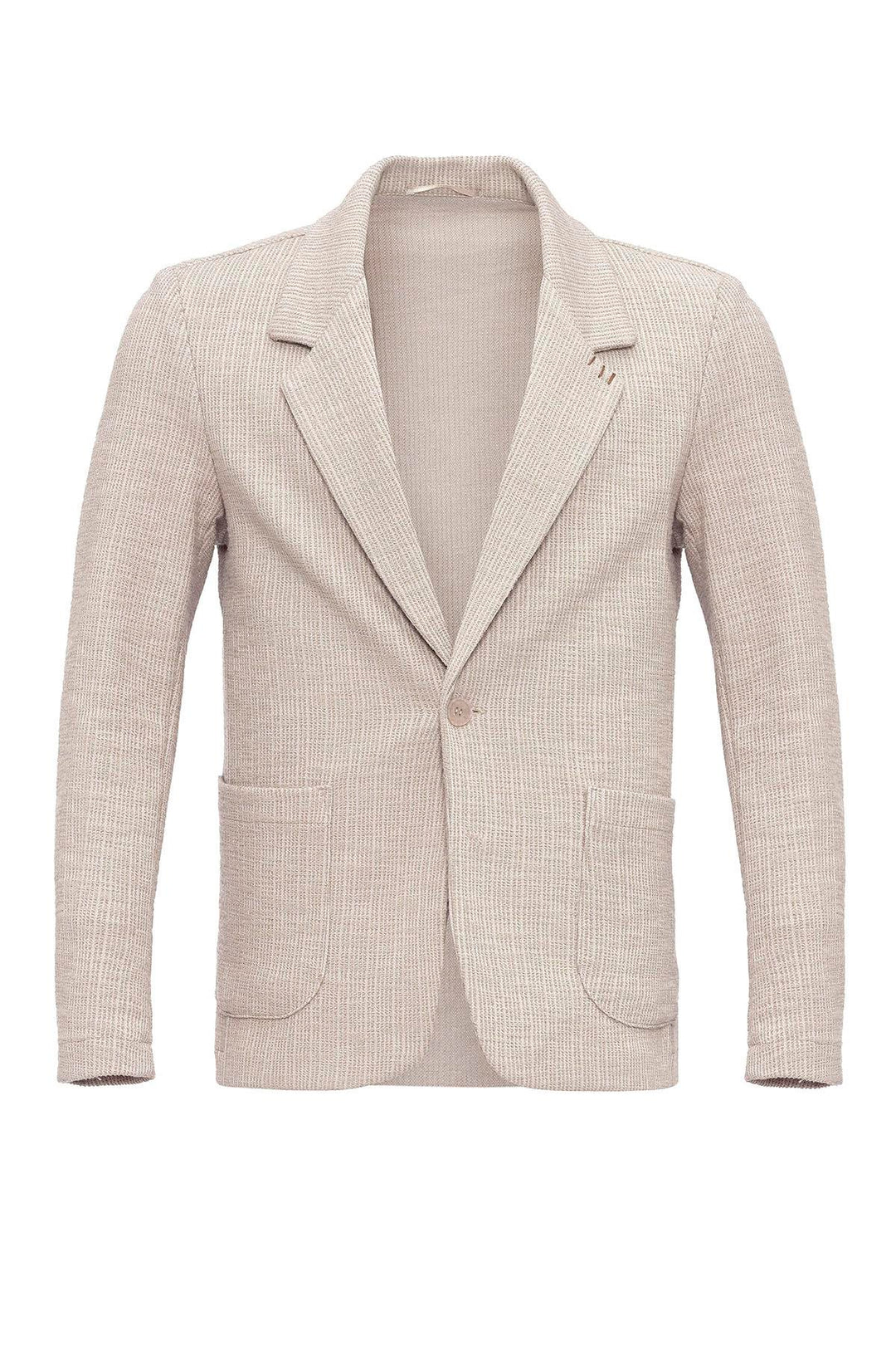 Blazer Homme Beige Texturé Uni - Wessi