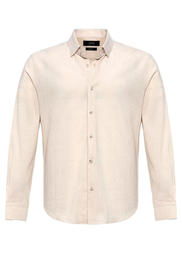 Camisa de hombre crudo texturizada regular fit - Wessi