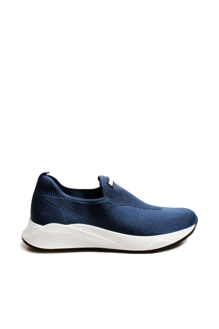 Navy Knit Slip-On Sneakers Wessi