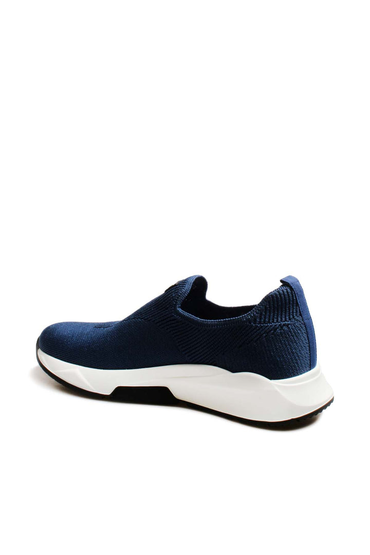 Navy Knit Slip-On Sneakers Wessi