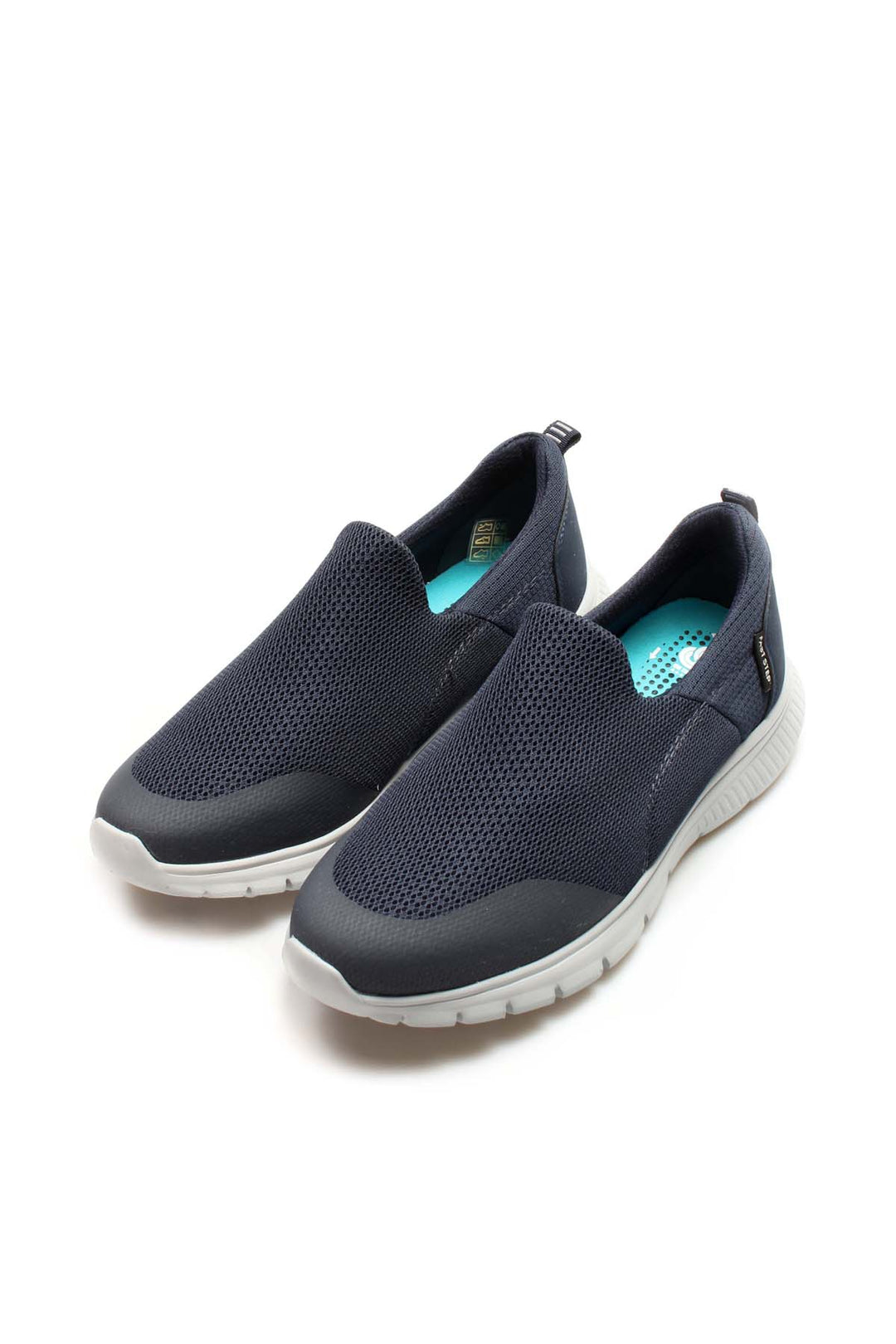 Navy Blue Breathable Slip-On Sneakers-Wessi