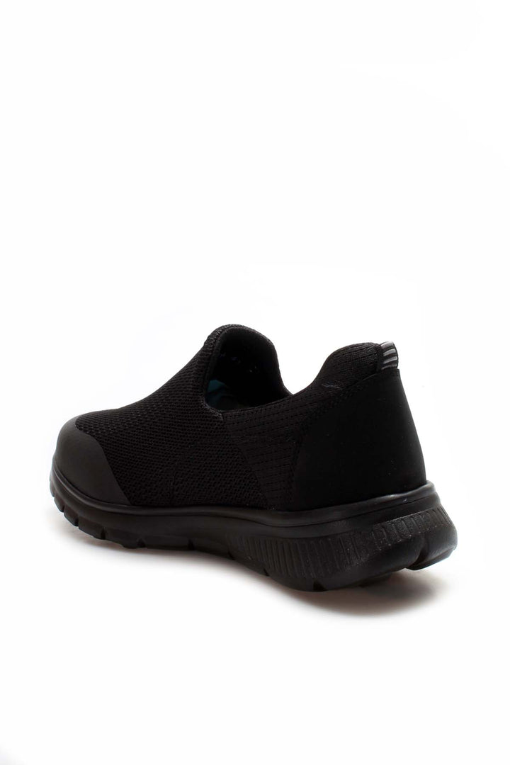 Men's All-Black Slip-On Sneakers-Wessi