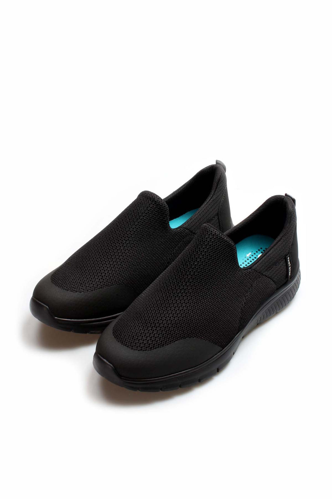 Men's All-Black Slip-On Sneakers-Wessi