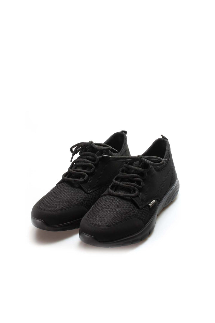 Black Mesh Athletic Sneakers-Wessi