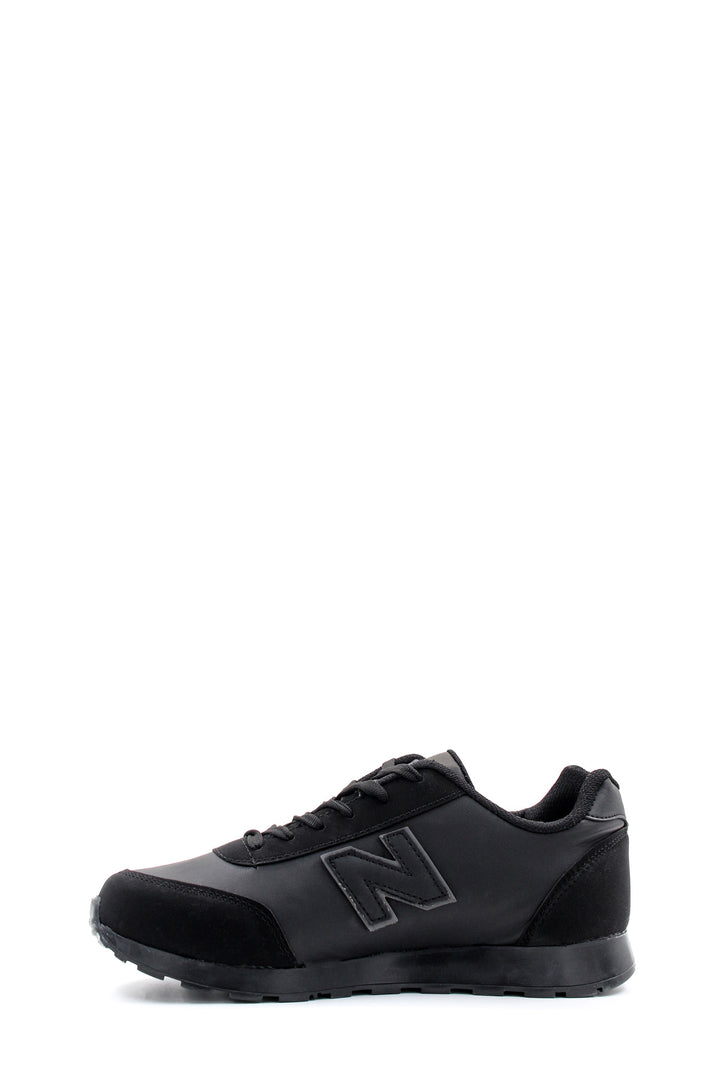 Men's Black Athletic Running Sneakers-Wessi