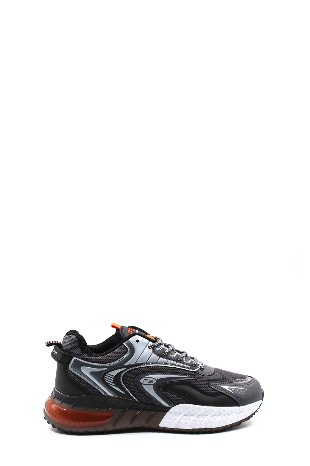 Men's Anthracite and Orange Athletic Running Shoes - Wessi