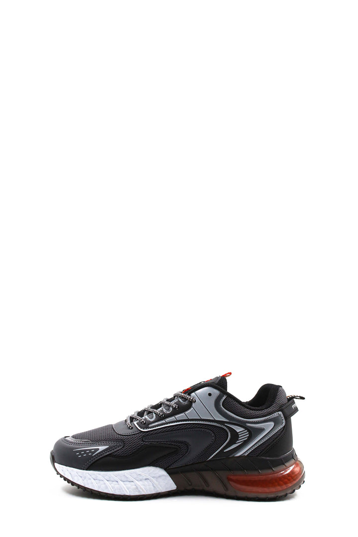 Men's Anthracite and Orange Athletic Running Shoes - Wessi