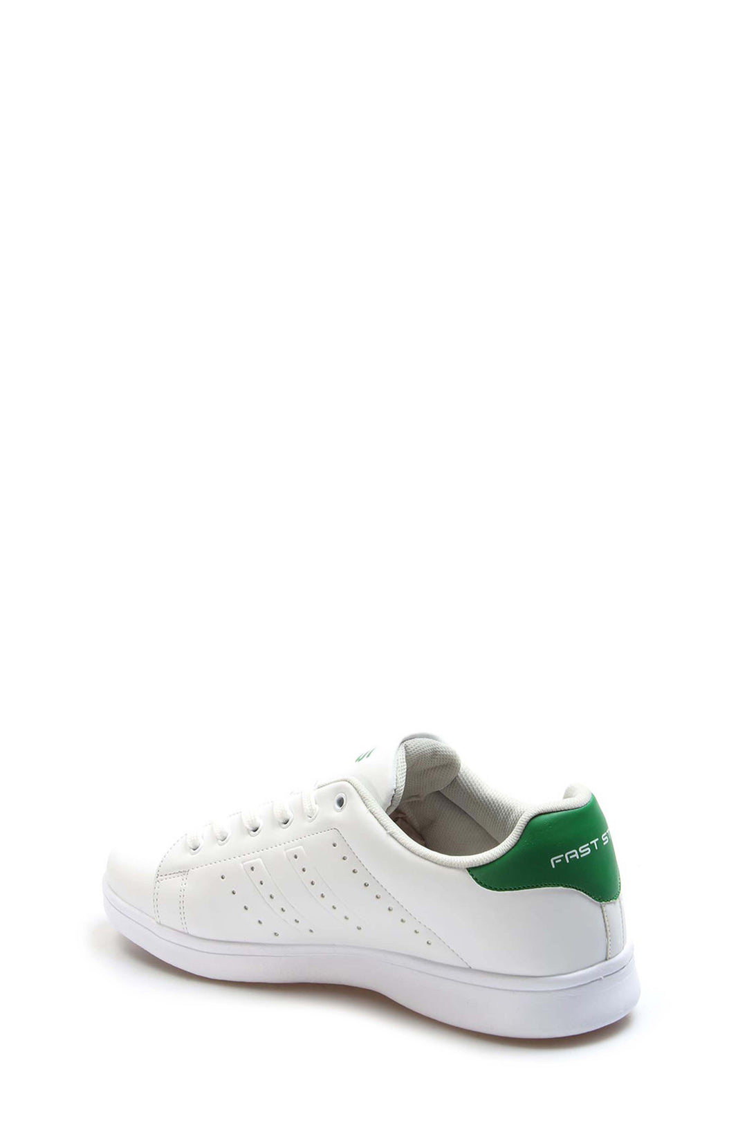 White Green Classic Tennis Sneakers-Wessi