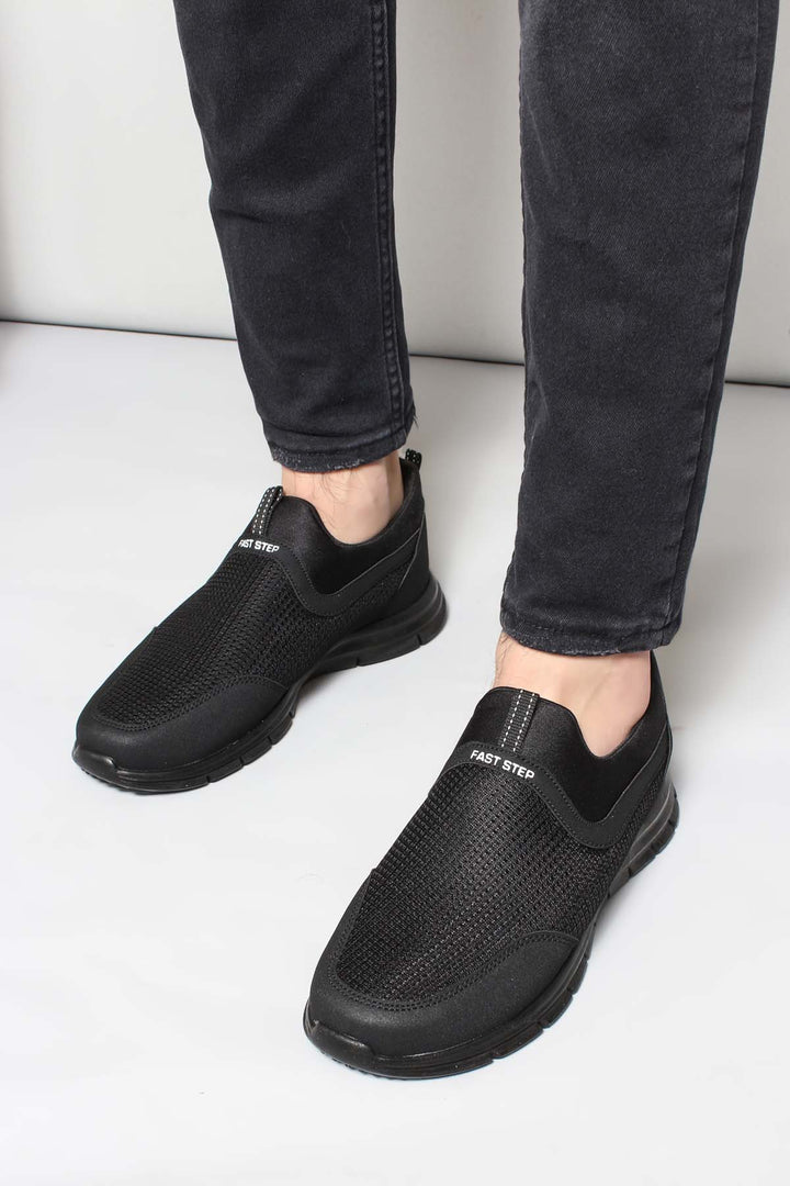 Zapatillas Casual Hombre Transpirables Negras - Wessi