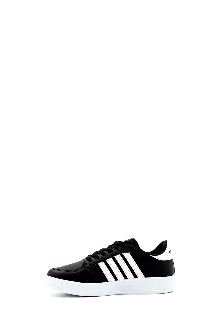 Men's Black and White Casual Sneakers - Wessi