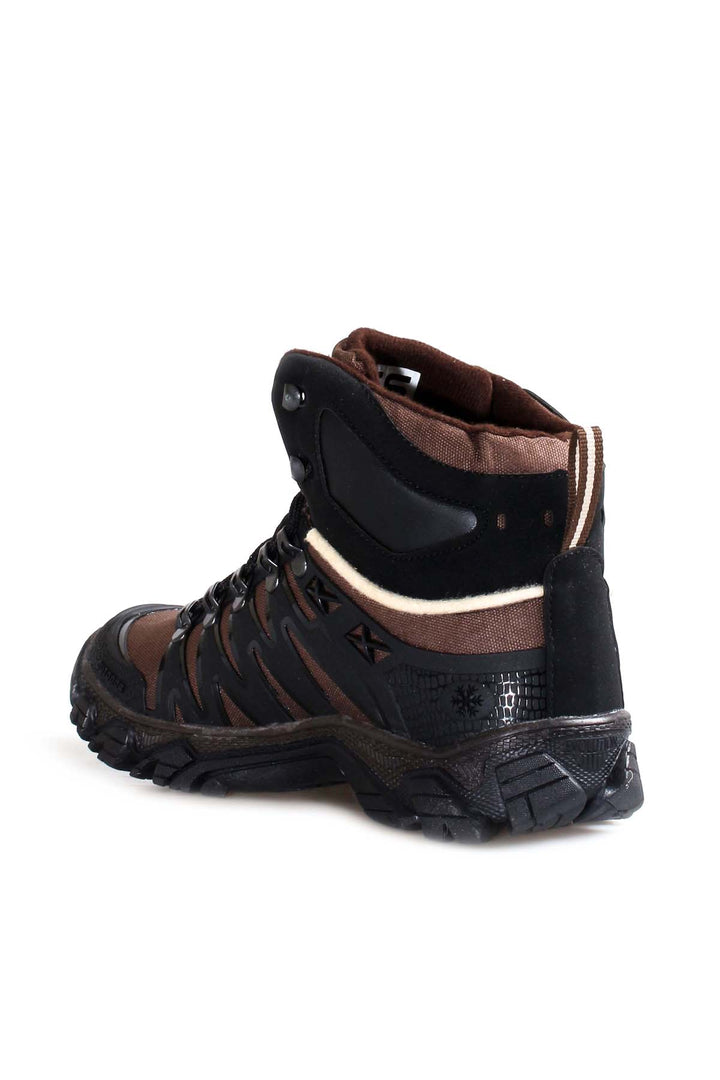 Men's Rugged Outdoor Hiking Boots with Black and Brown Detailing - Wessi