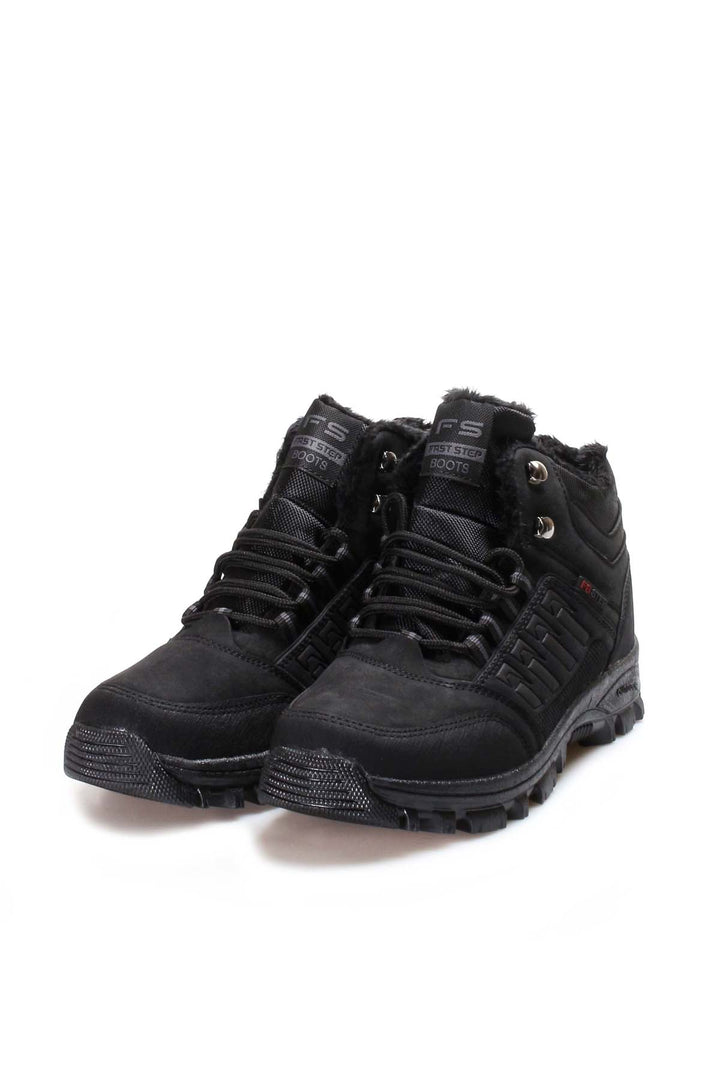 Men's Black Winter Hiking Boots - Wessi