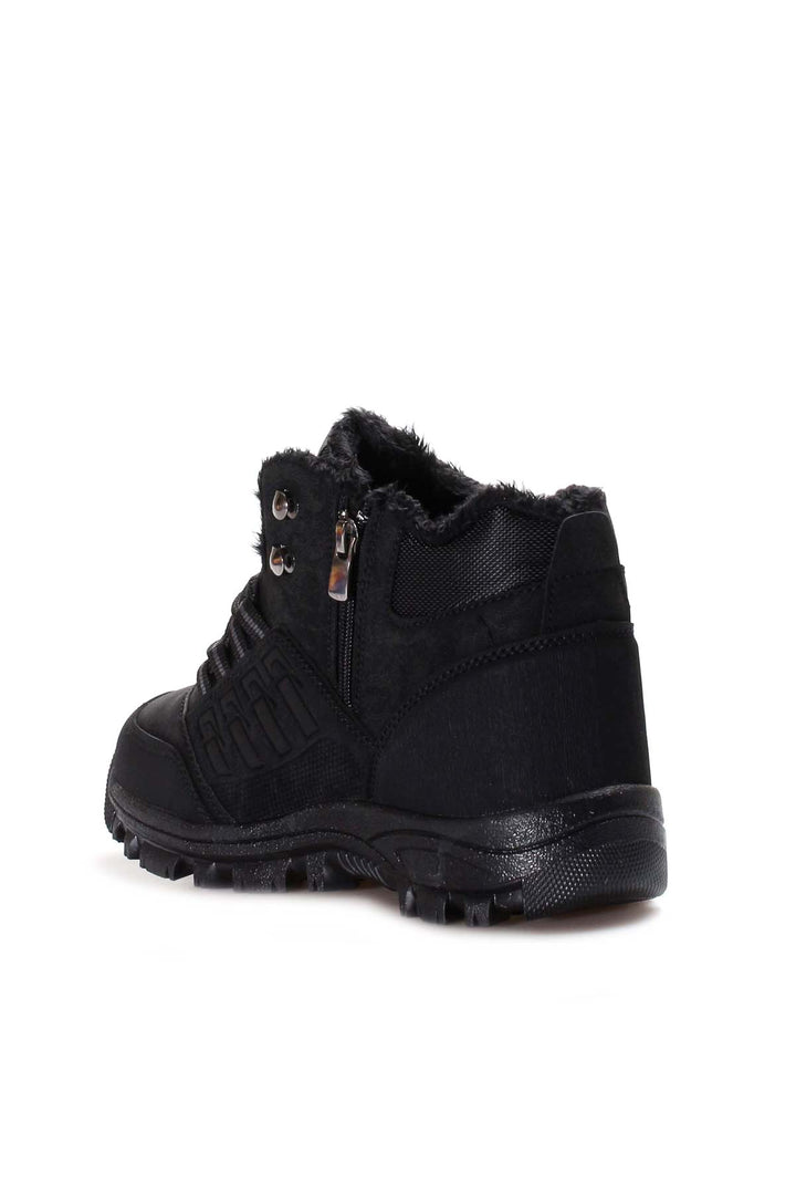 Botas Outdoor Negras para Hombre con Forro de Pelo y Suela Resistente - Wessi