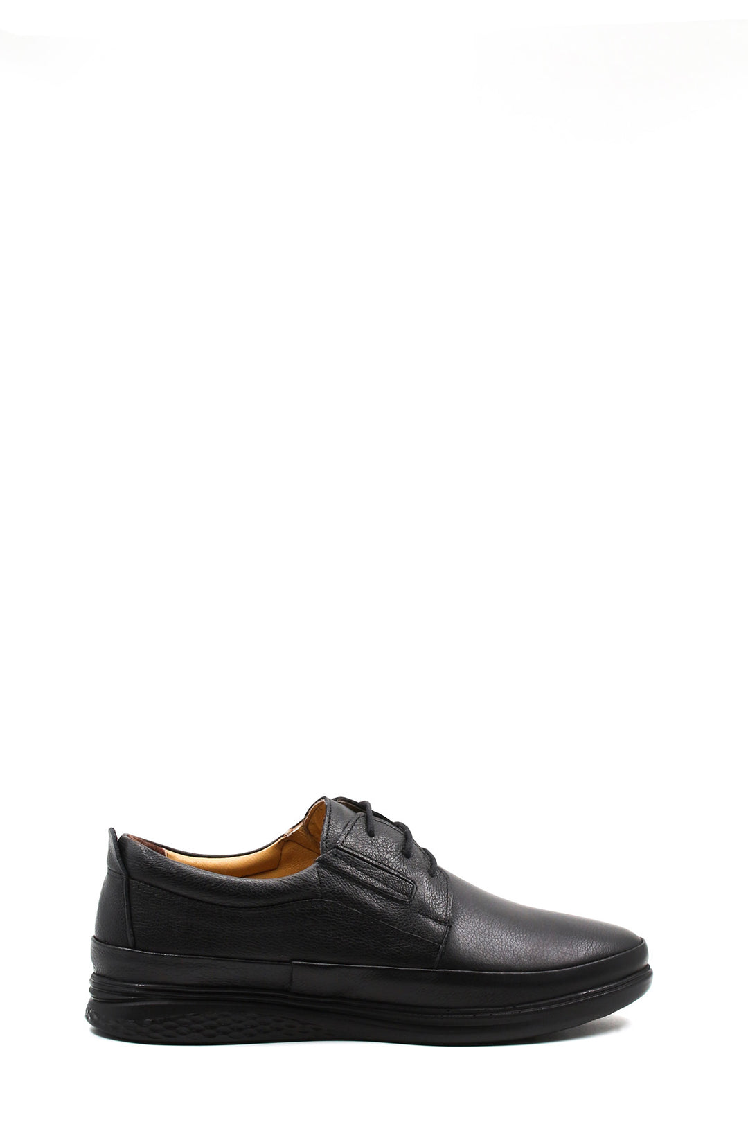 Black Leather Casual Lace-Up Shoes Wessi