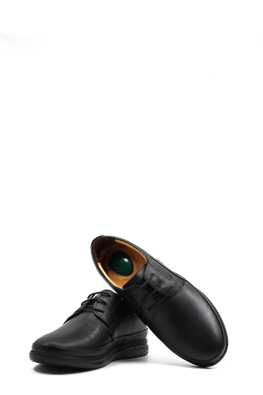 Black Comfort Leather Sneakers-Wessi