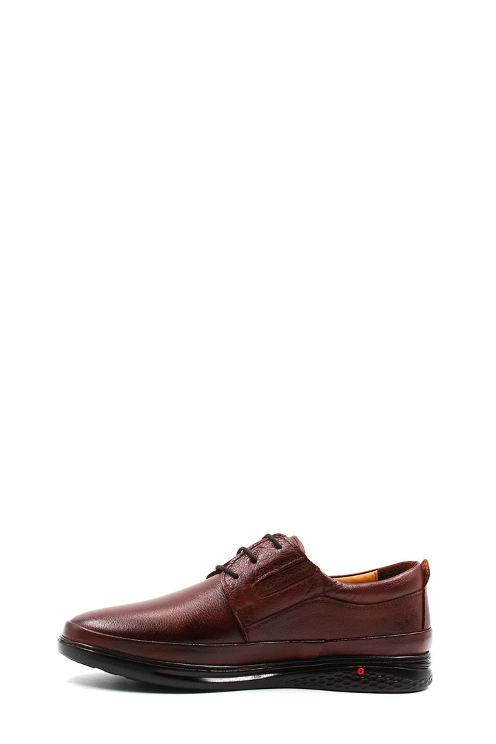 Burgundy Leather Casual Derby-Wessi