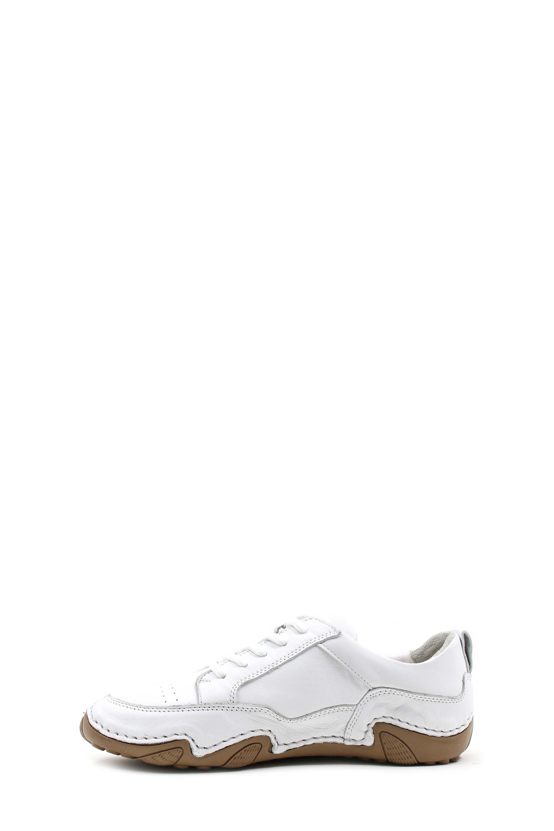 Zapatillas Casual Hombre con Cordones y Piel Blanca con Diseño en Relieve - Wessi