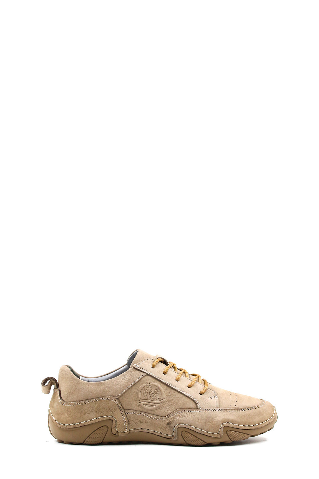 Zapatos Casuales con Cordones de Piel Beige para Hombre - Wessi