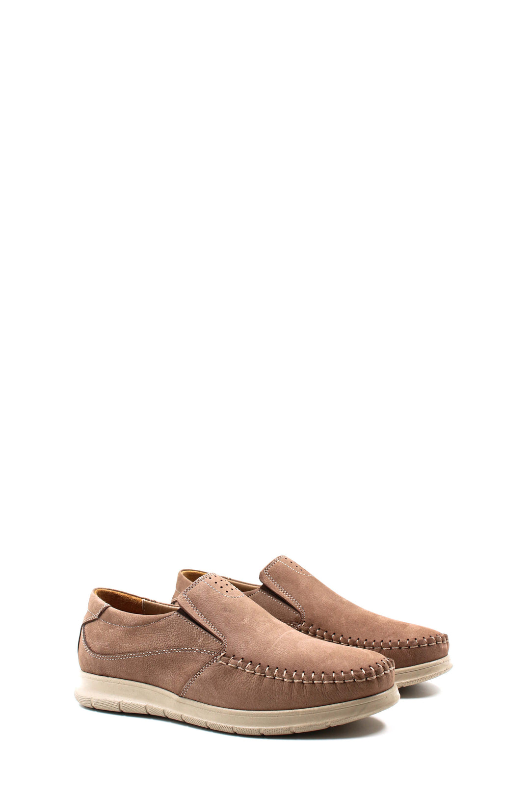 Tan Suede Casual Slip-On-Wessi