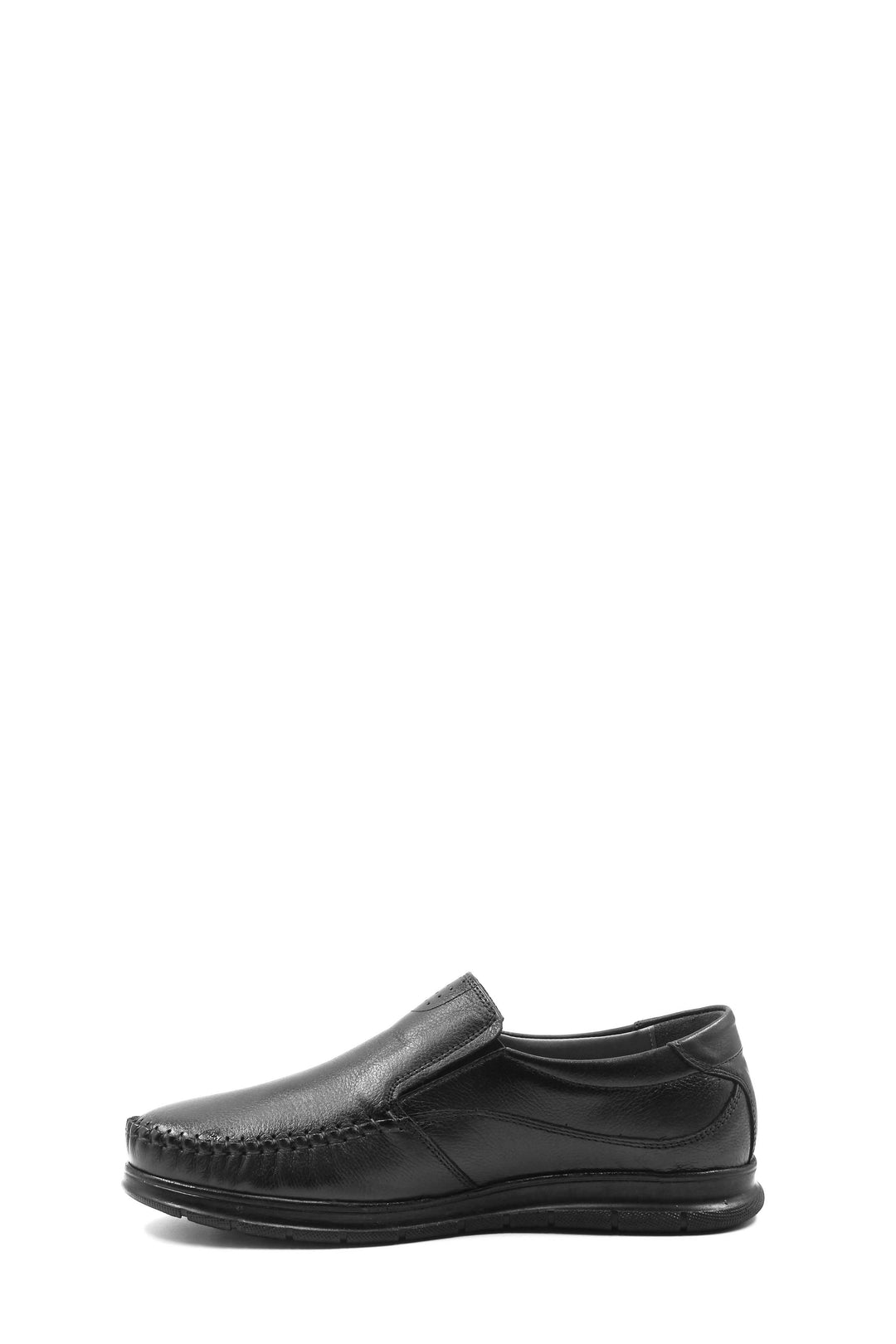 Black Leather Moccasin Loafers Wessi