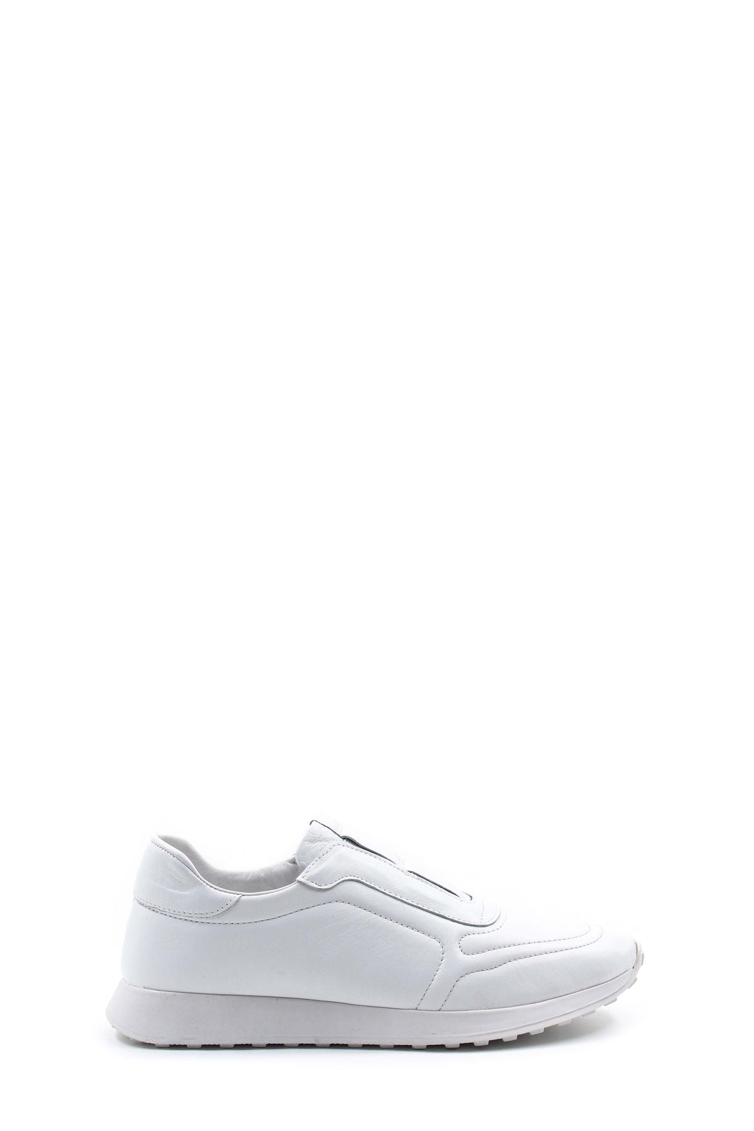 White Leather Slip-On Sneakers Wessi