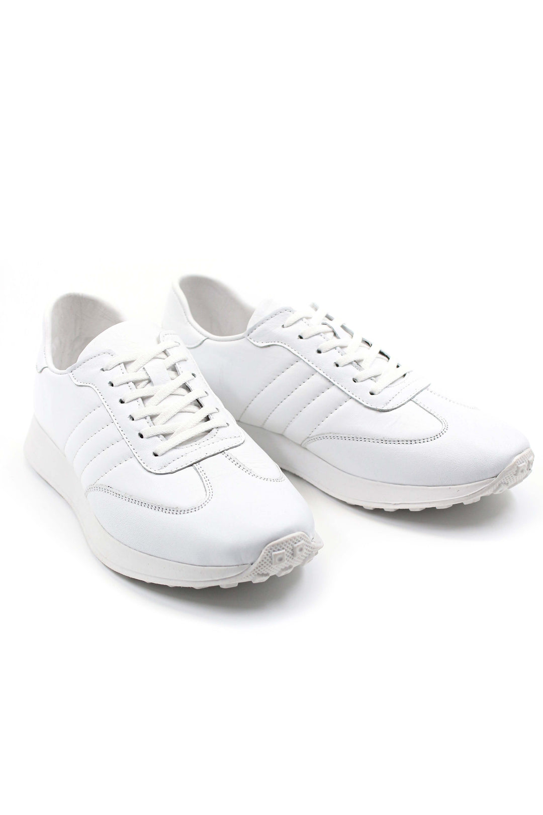 Zapatillas Running Retro Piel Blanca Wessi