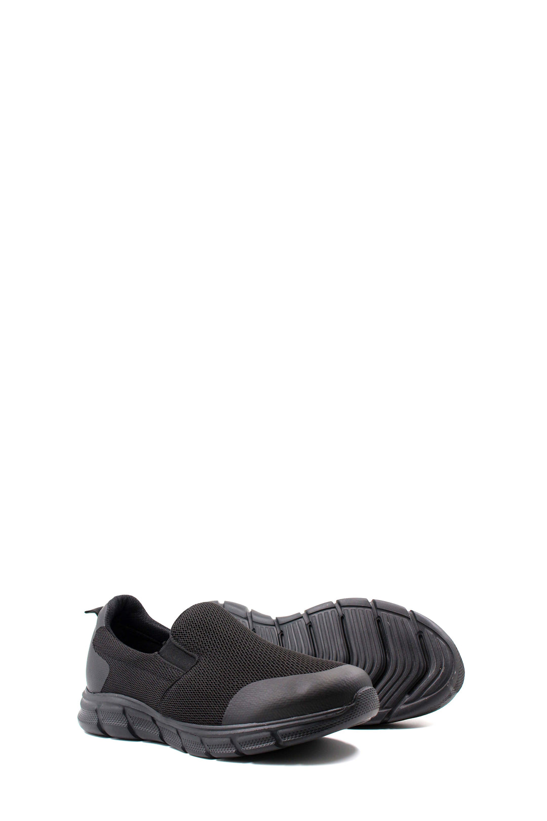 Zapatillas Slip-On de malla negras para hombre - Ligeras y transpirables - Wessi