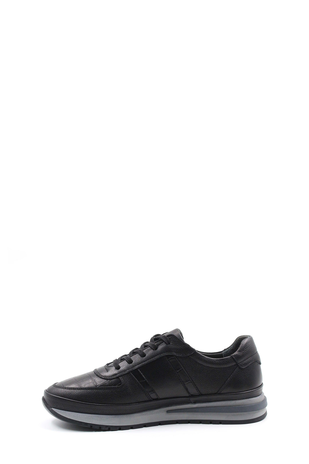 Baskets de sport en cuir noir - Wessi