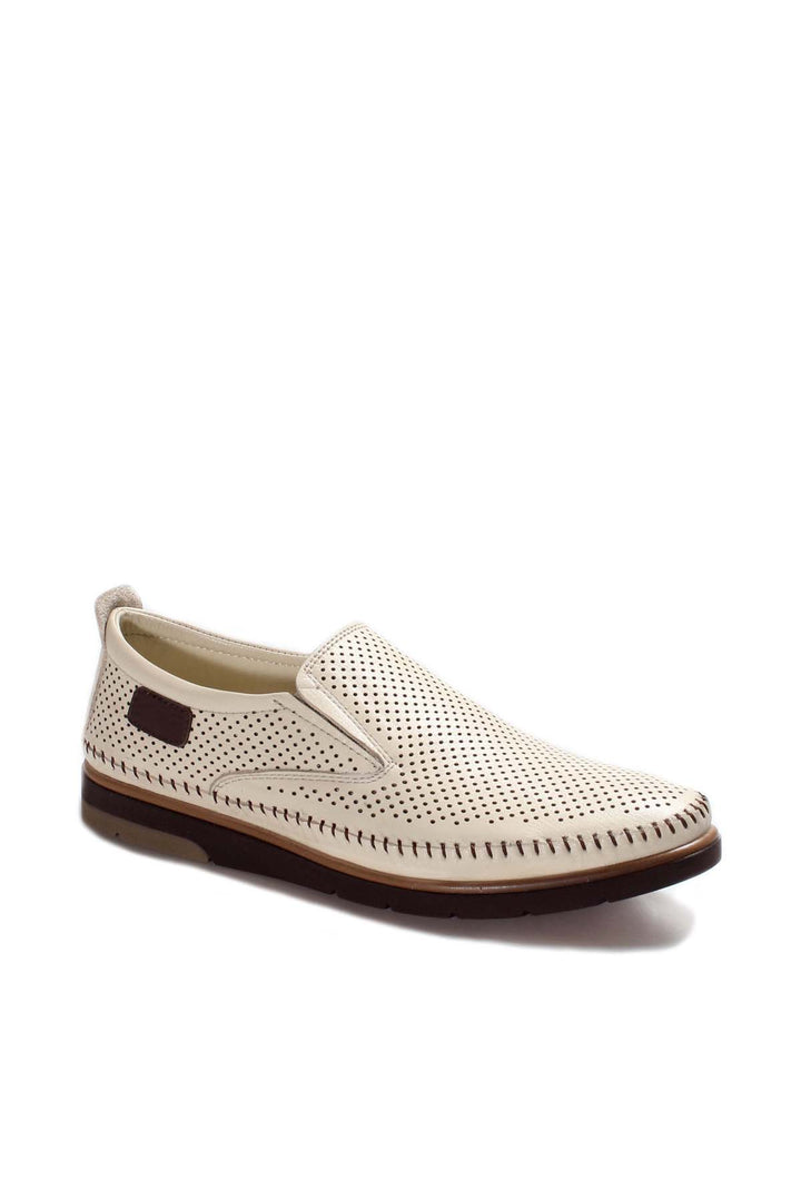 Mocasines casuales perforados en beige - Wessi