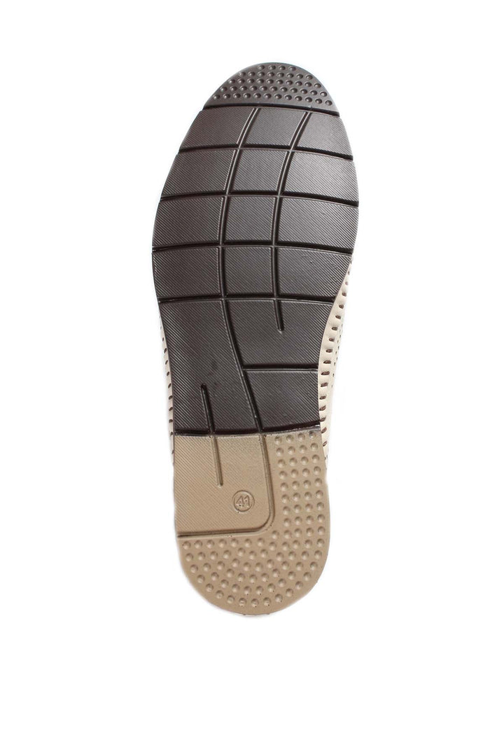 Mocasines casuales perforados en beige - Wessi