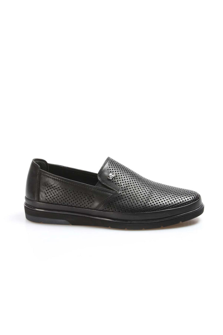 Black Perforated Casual Slip-On-Wessi