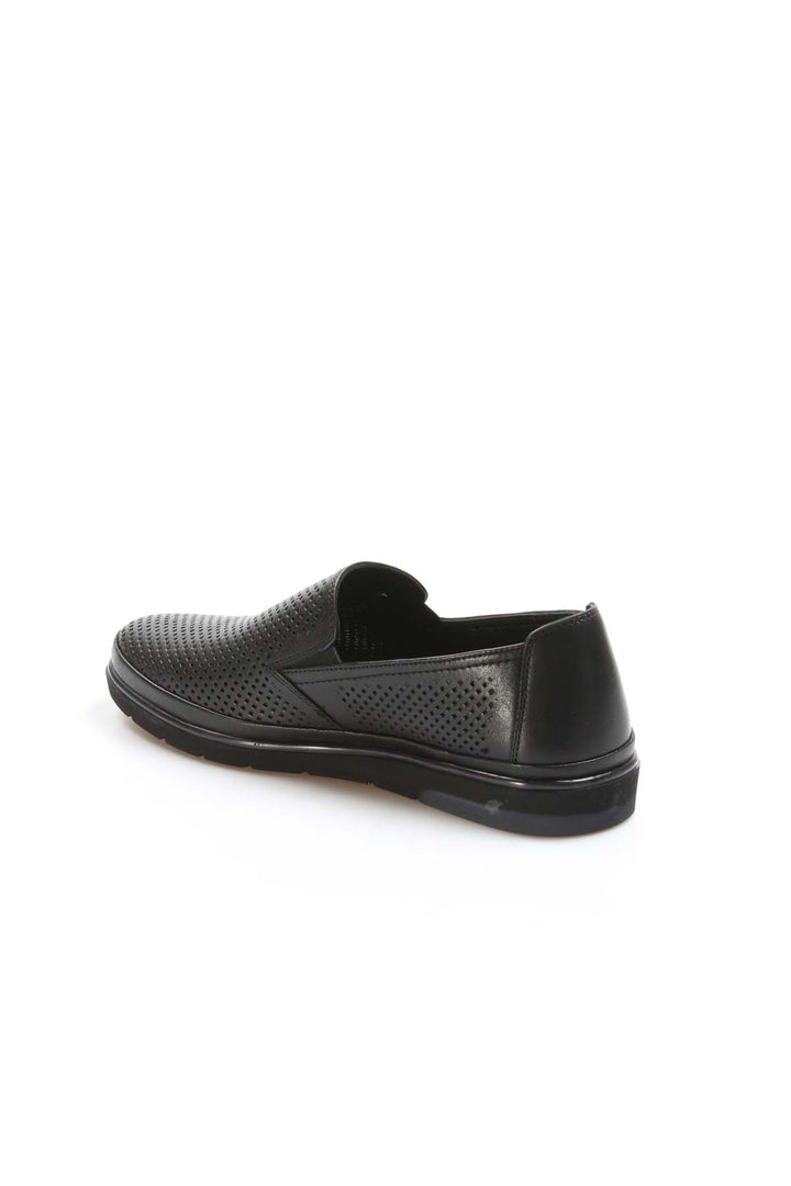 Black Perforated Casual Slip-On-Wessi