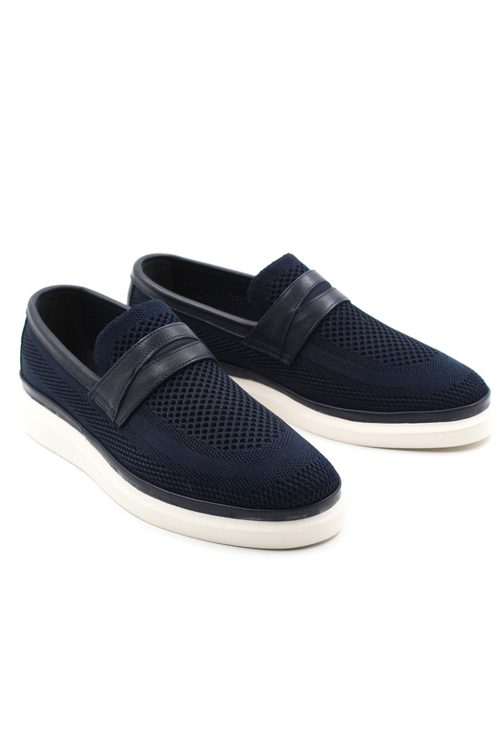 Navy Mesh Loafer Slip-On-Wessi