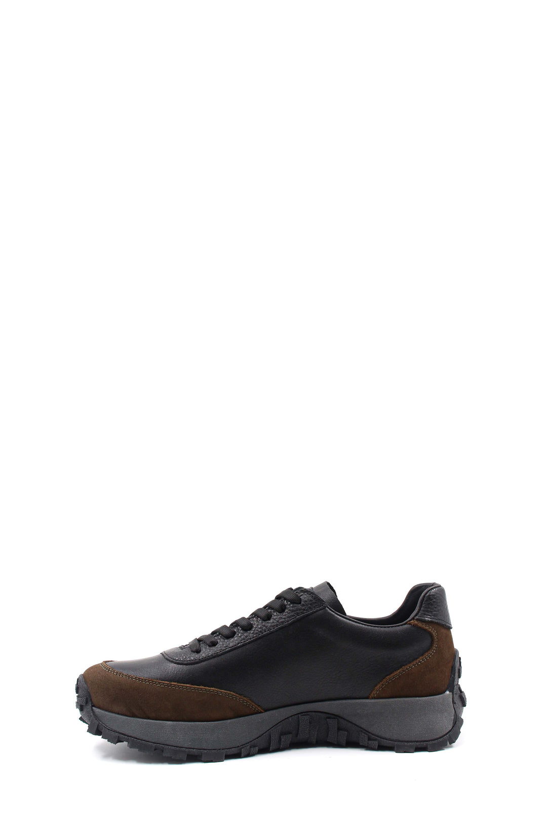 Black and Brown Suede Leather Sneakers Wessi