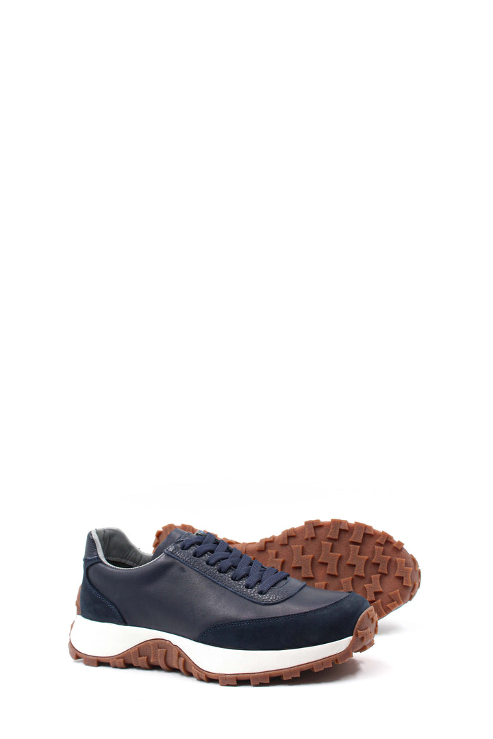 Navy Chunky Sole Sneakers-Wessi