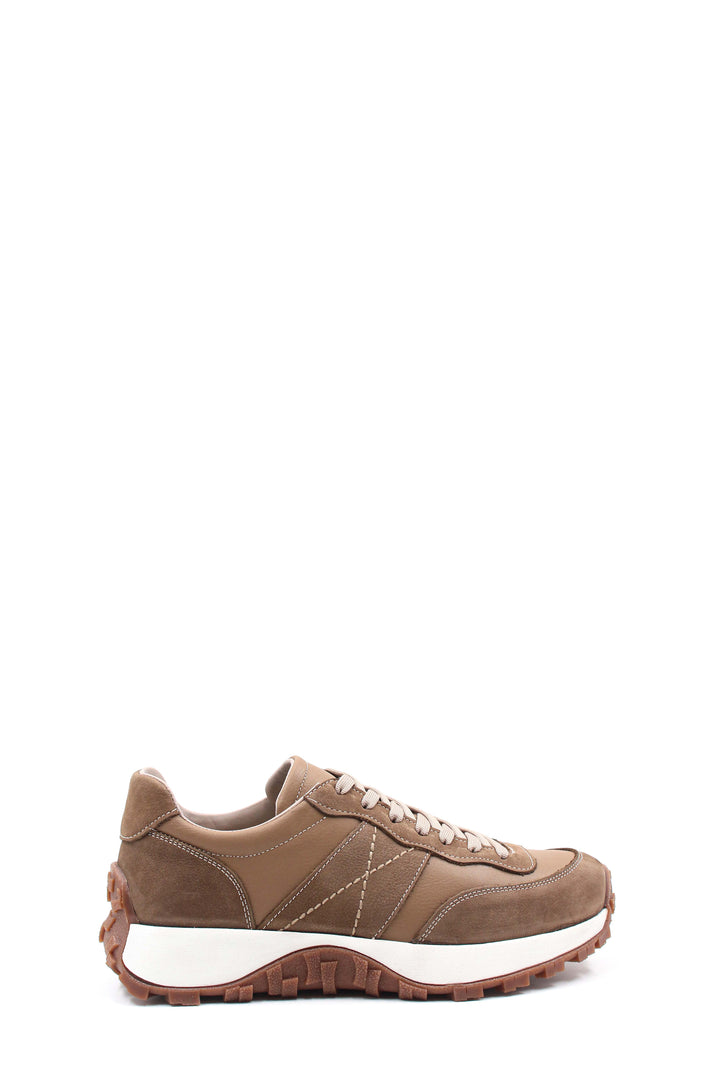 Brown Suede Athletic Sneakers-Wessi