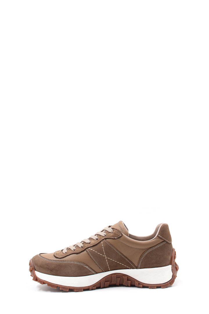 Brown Suede Athletic Sneakers-Wessi