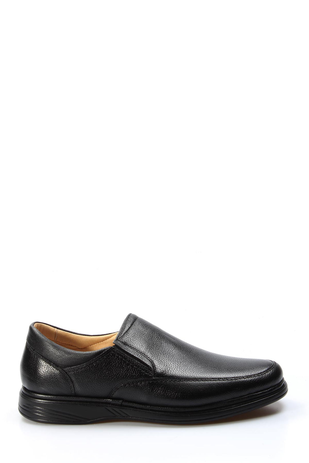 Scarpe slip-on da uomo in pelle nera con suola imbottita - Wessi