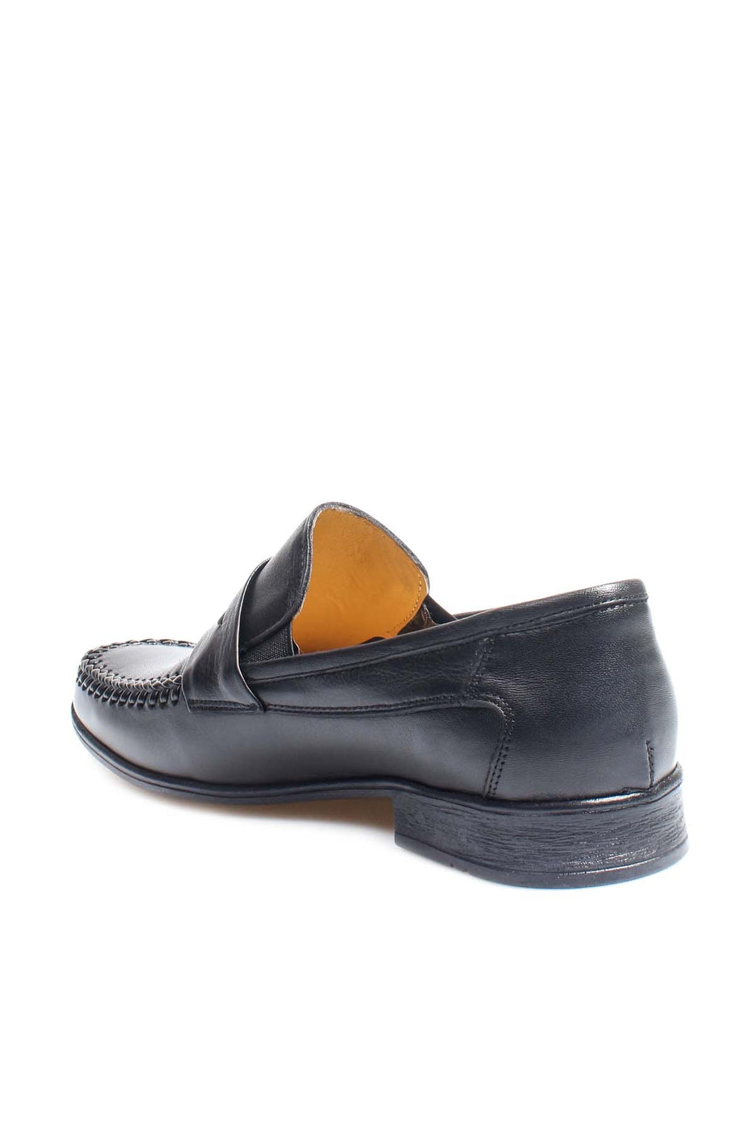 Mocasines Penny Clásicos De Cuero Negro-Wessi