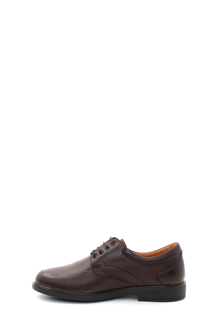 Chaussures décontractées pour hommes en cuir véritable 951MAF121 marron