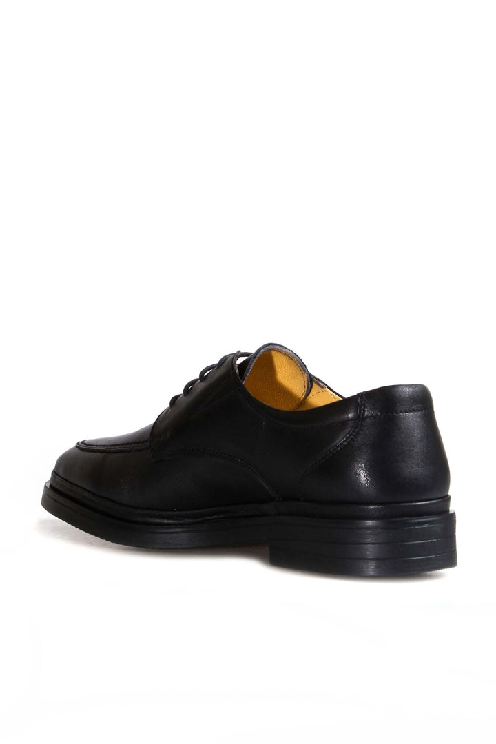 Scarpe derby da uomo in pelle nera con cuciture Moc Toe - Wessi