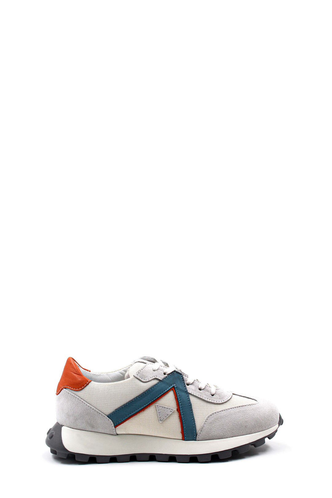 Gray Multi-Color Retro Sneakers-Wessi