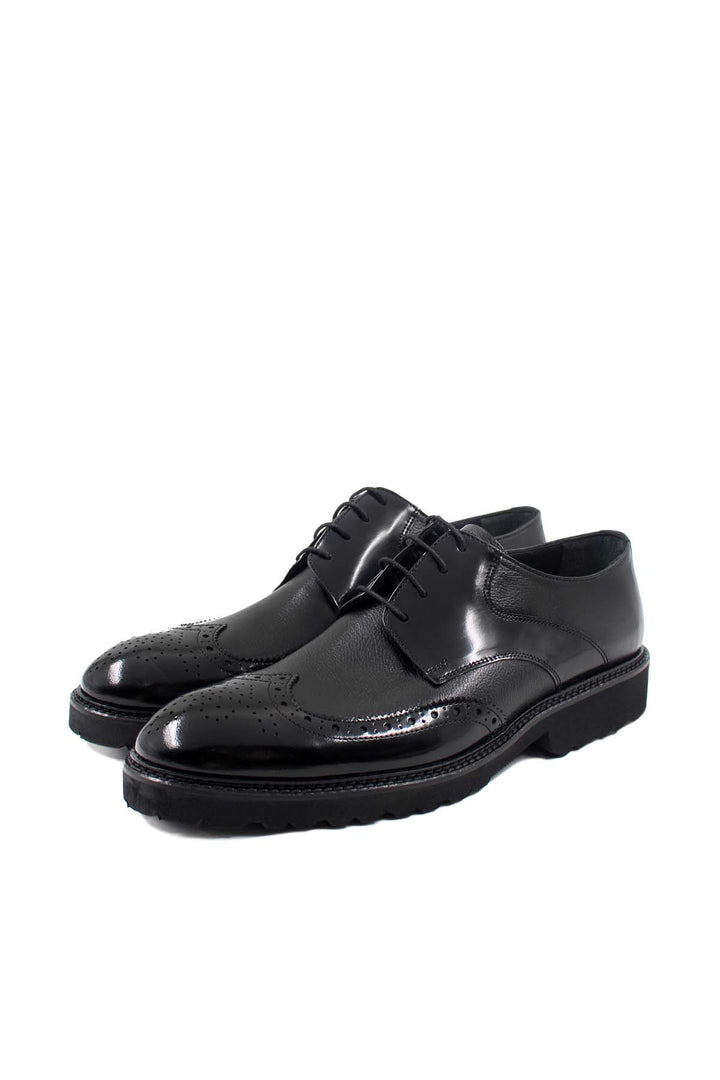 Zapatos Oxford Brogue de Piel Negra para Hombre con Suela Resistente - Wessi