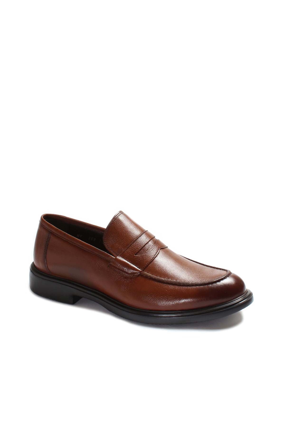 Classic Brown Leather Penny Loafers Wessi Taba 40